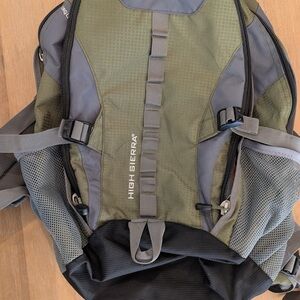 High Sierra Olive and Charcoal Men's Backpack